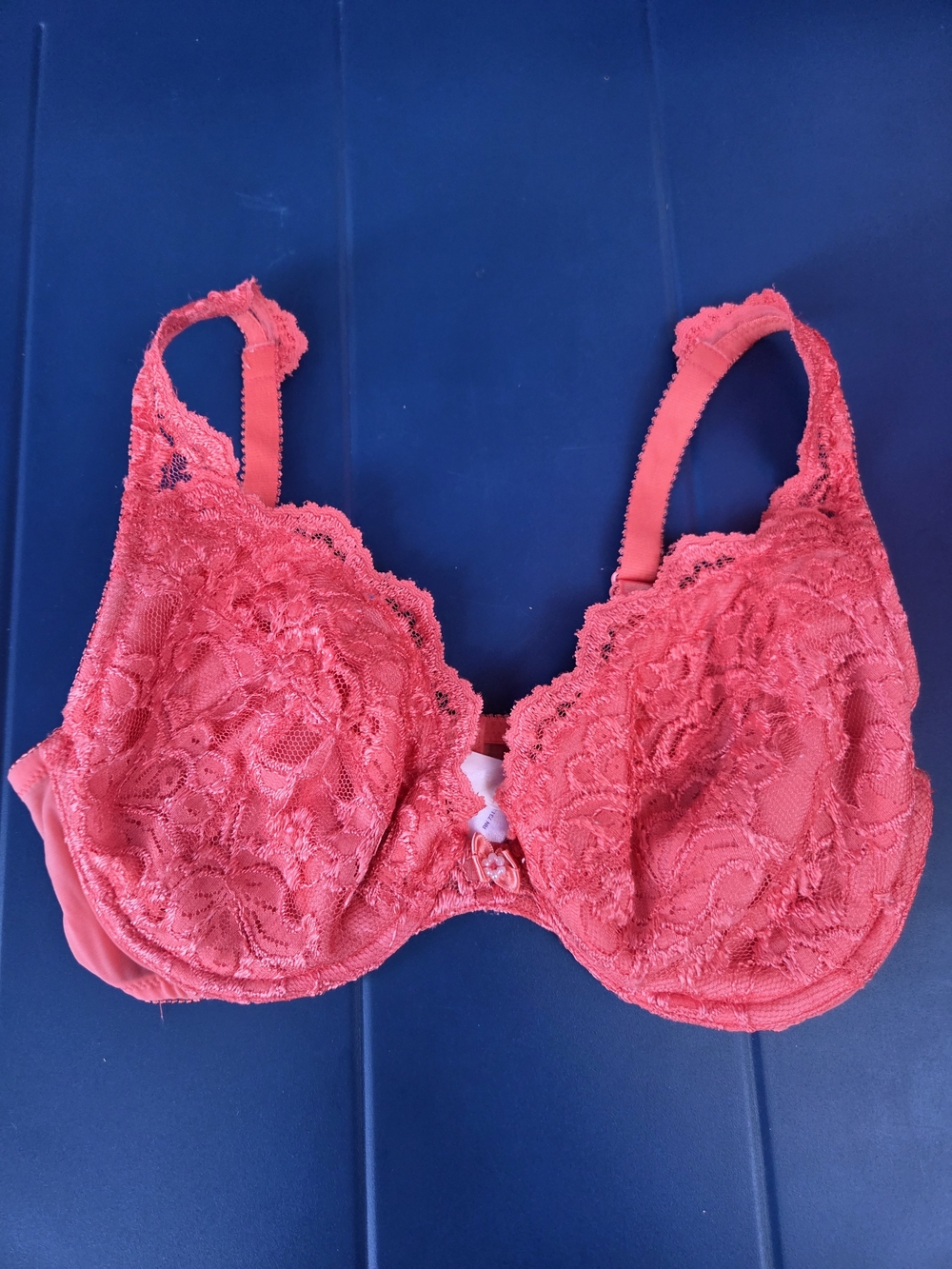 Fredricks Of Hollywood Pink Lace Bra Size 34DD